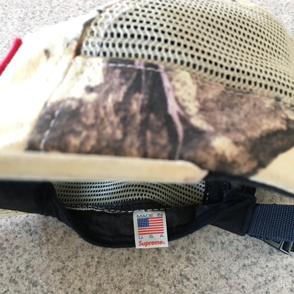 Supreme Aspen Wood Camo Side Mesh Camp Cap